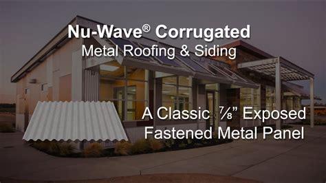 nu wave corrugated roofing